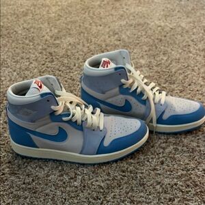 Nike Air Jordan 1 High Blue White Sneakers